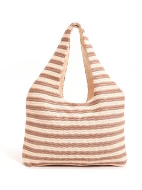 Beach Riot Nantucket Tote/Shoulder Bag in Beige and Light Brown